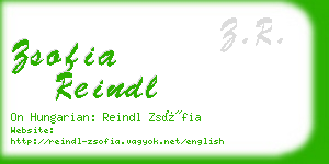 zsofia reindl business card